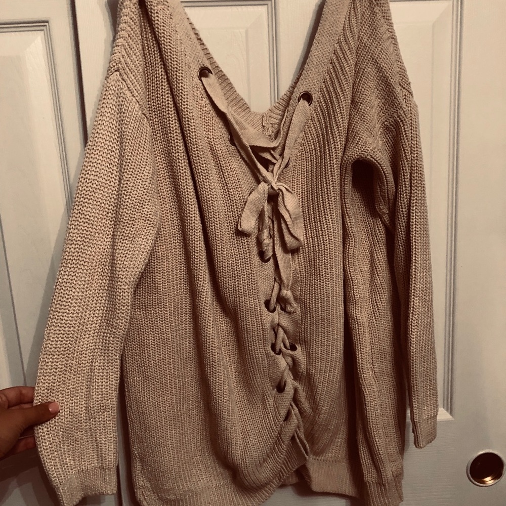 🚫🚫🚫🚫SOLD🚫🚫🚫🚫🚫Tan oversized sweater